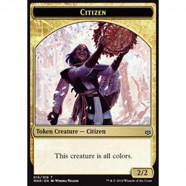 Citizen Token (Gold 2/2) - Citizen Token (Gold 2/2) - [WAR] [NM]