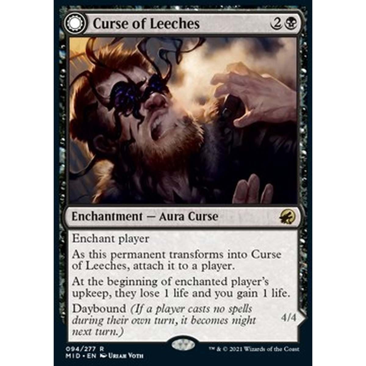 Curse of Leeches // Leeching Lurker - Maledizione delle Sanguisughe // Sanguisuga Predatrice - [MID] [NM]