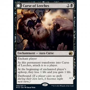 Curse of Leeches // Leeching Lurker - Maledizione delle Sanguisughe // Sanguisuga Predatrice - [MID] [NM]