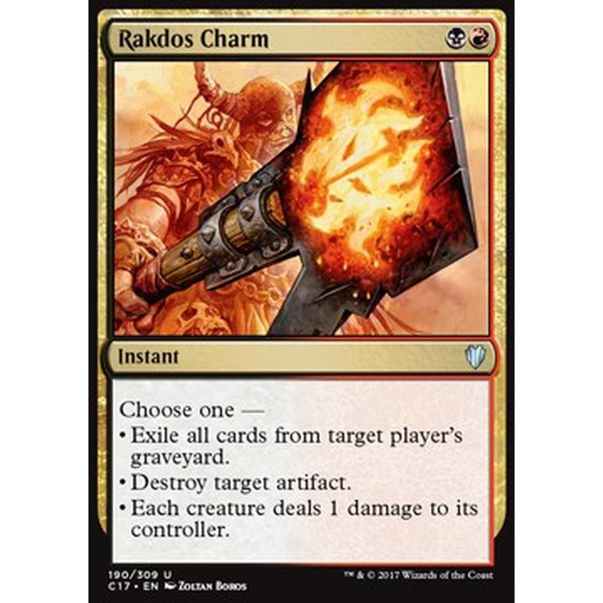 Rakdos Charm - Talismano Rakdos - [C17] [EX]