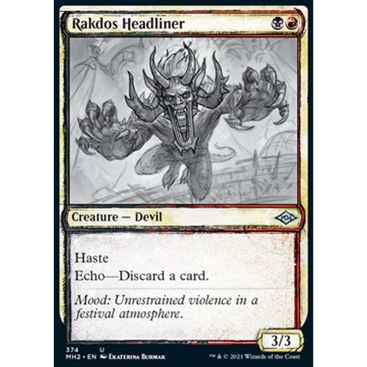 Rakdos Headliner - Rakdos Headliner - [XMH2] [NM] [Foil]