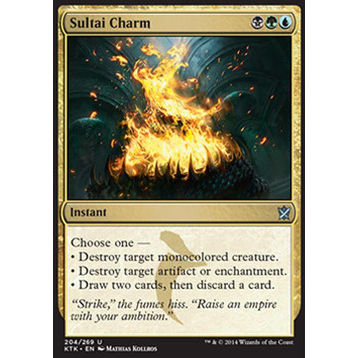 Sultai Charm - Talismano Sultai - [KTK] [NM] [Foil]