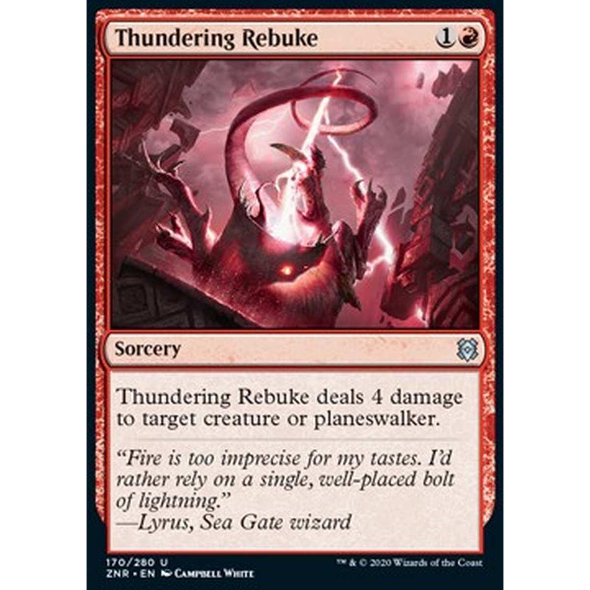 Thundering Rebuke - Sdegno Tonante - [ZNR] [NM] [Foil]