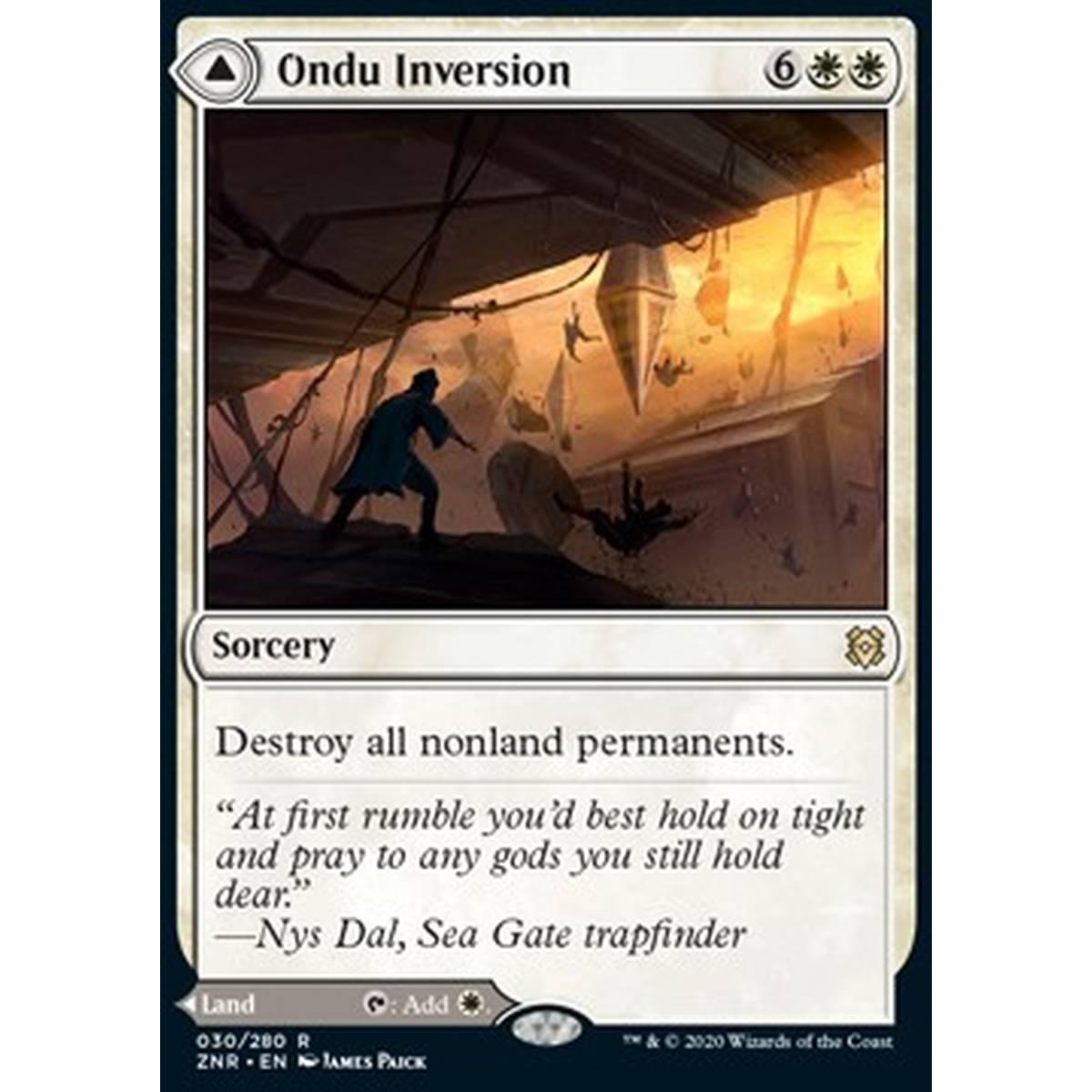 Ondu Inversion // Ondu Skyruins - Inversione di Ondu // Rovine Celesti di Ondu - [ZNR] [NM]