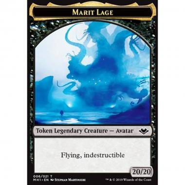 Marit Lage Token (B 20/20) // Goblin Token (R 1/1) - Marit Lage Token (B 20/20) // Goblin Token (R 1/1) - [MH1] [NM]