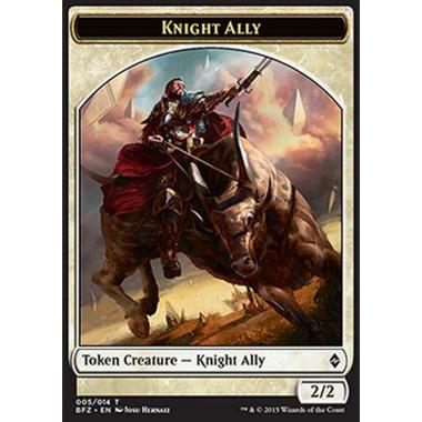 Knight Ally Token (White 2/2) - Knight Ally Token (White 2/2) - [BFZ] [NM]