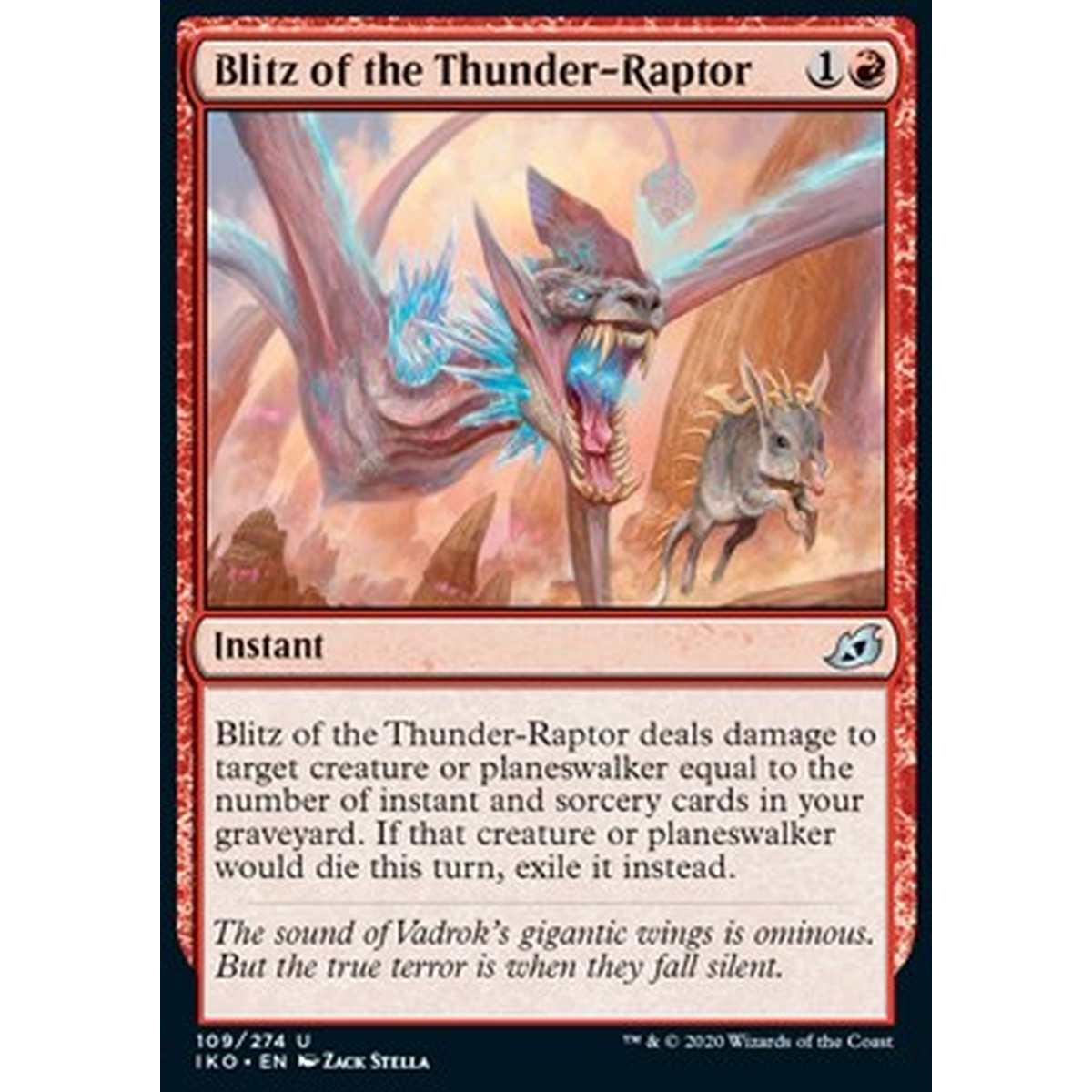 Blitz of the Thunder-Raptor - Incursione del Tuonoraptor - [IKO] [NM] [Foil]