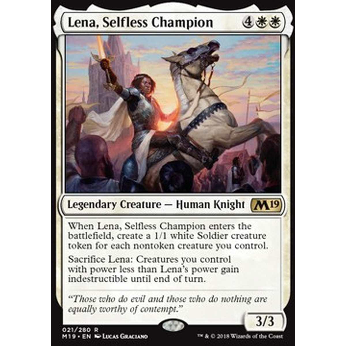 Lena, Selfless Champion - Lena, Campionessa Altruista - [M19] [NM]