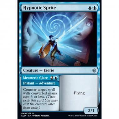 Hypnotic Sprite // Mesmeric Glare - Folletto Ipnotico // Bagliore Ammaliante - [ELD] [NM] [Foil]