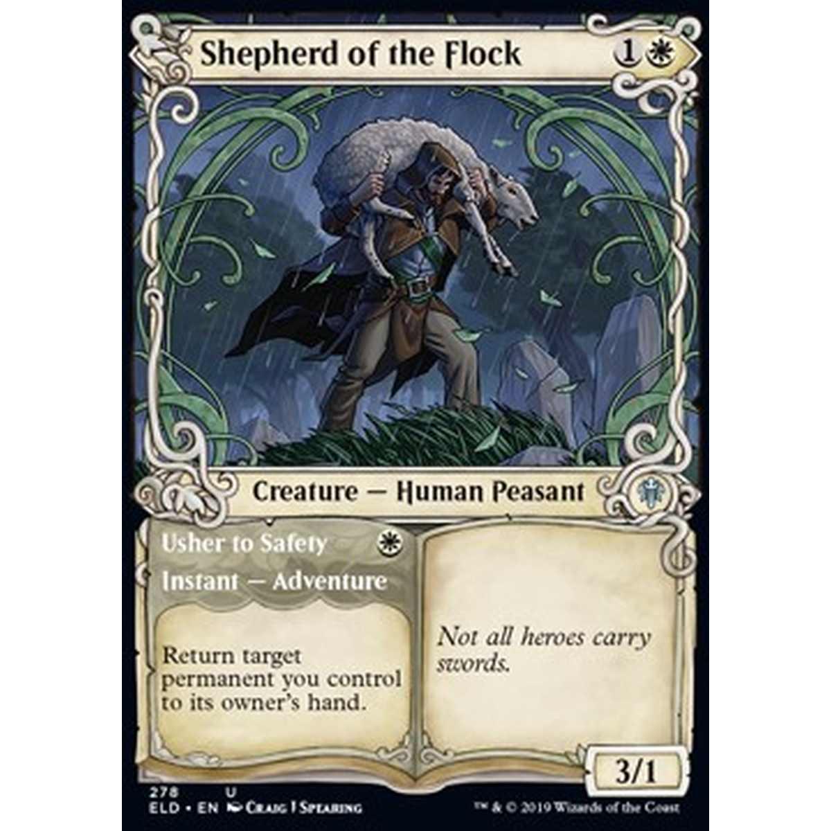Shepherd of the Flock // Usher to Safety - Pastore del Gregge // Condurre alla Salvezza - [XELD] [NM] [Foil]