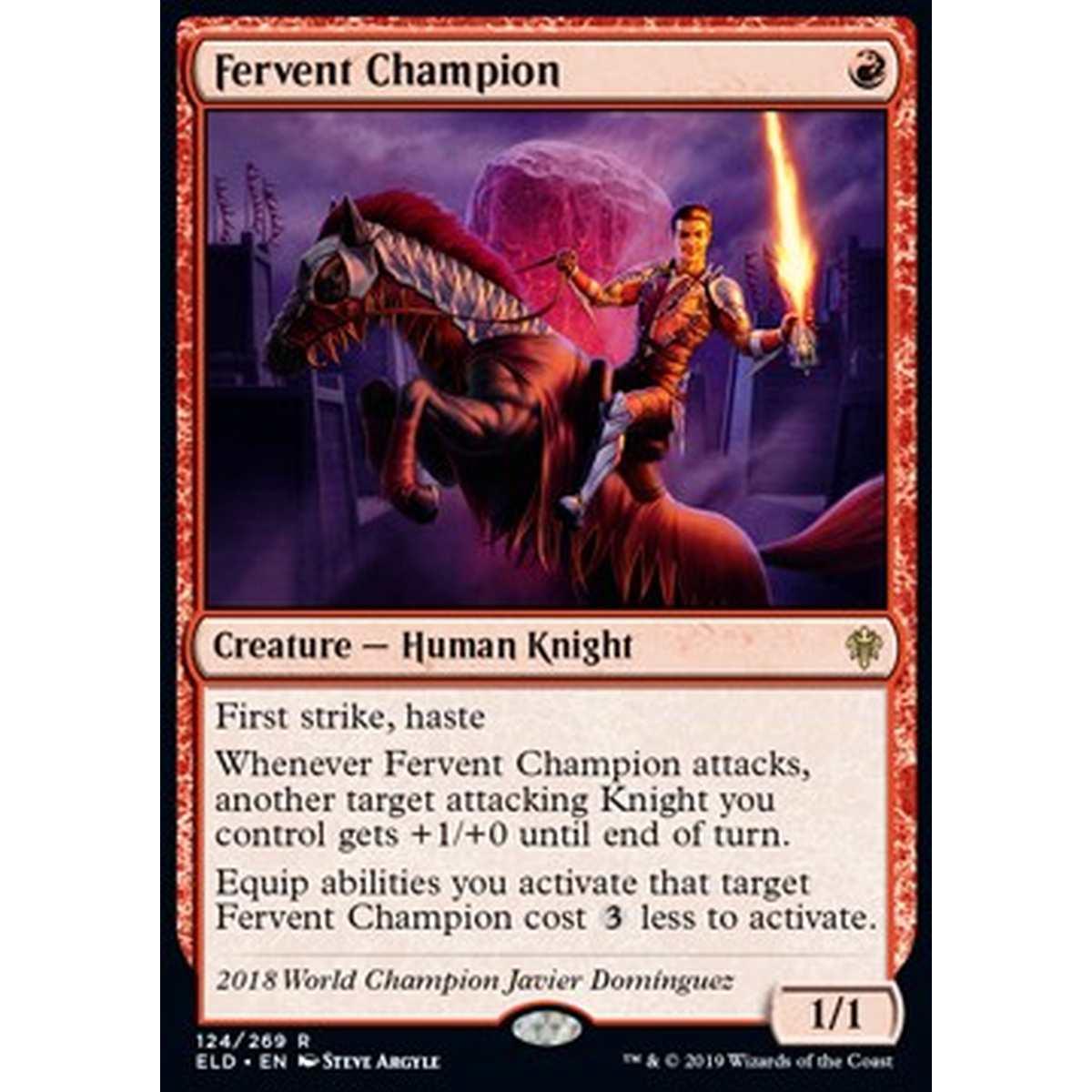 Fervent Champion - Campione Fervente - [ELD] [NM]