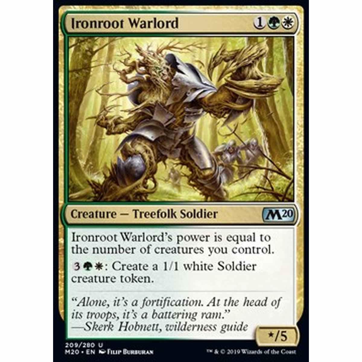 Ironroot Warlord - Signore della Guerra Radice di Ferro - [M20] [NM] [Foil]