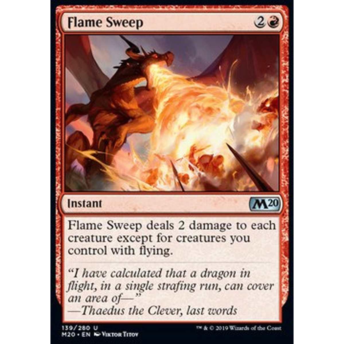 Flame Sweep - Spazzata Fiammeggiante - [M20] [NM] [Foil]