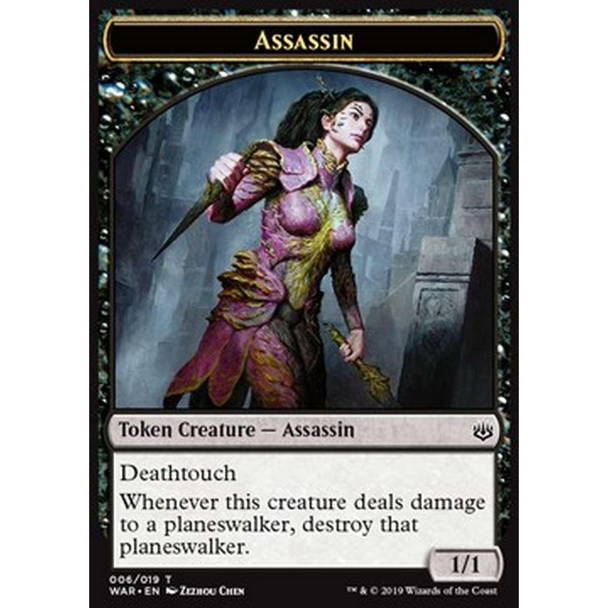 Assassin Token (Black 1/1 Deathtouch) - Assassin Token (Black 1/1 Deathtouch) - [WAR] [NM]