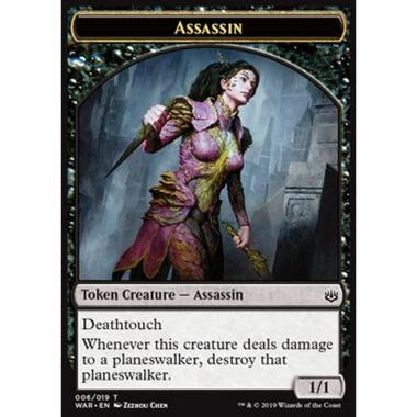 Assassin Token (Black 1/1 Deathtouch) - Assassin Token (Black 1/1 Deathtouch) - [WAR] [NM]