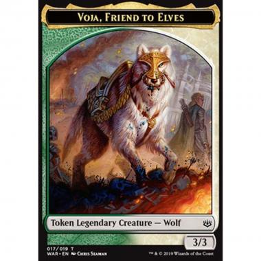 Voja, Friend to Elves Token - Voja, Friend to Elves Token - [WAR] [NM]