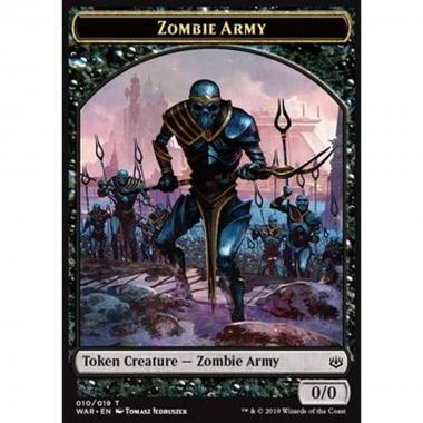 Zombie Army Token (Black 0/0) (V.3) - Zombie Army Token (Black 0/0) (V.3) - [WAR] [NM]