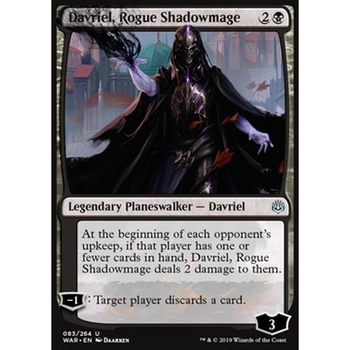 Davriel, Rogue Shadowmage - Davriel, Mago d'Ombra Rinnegato - [WAR] [NM]