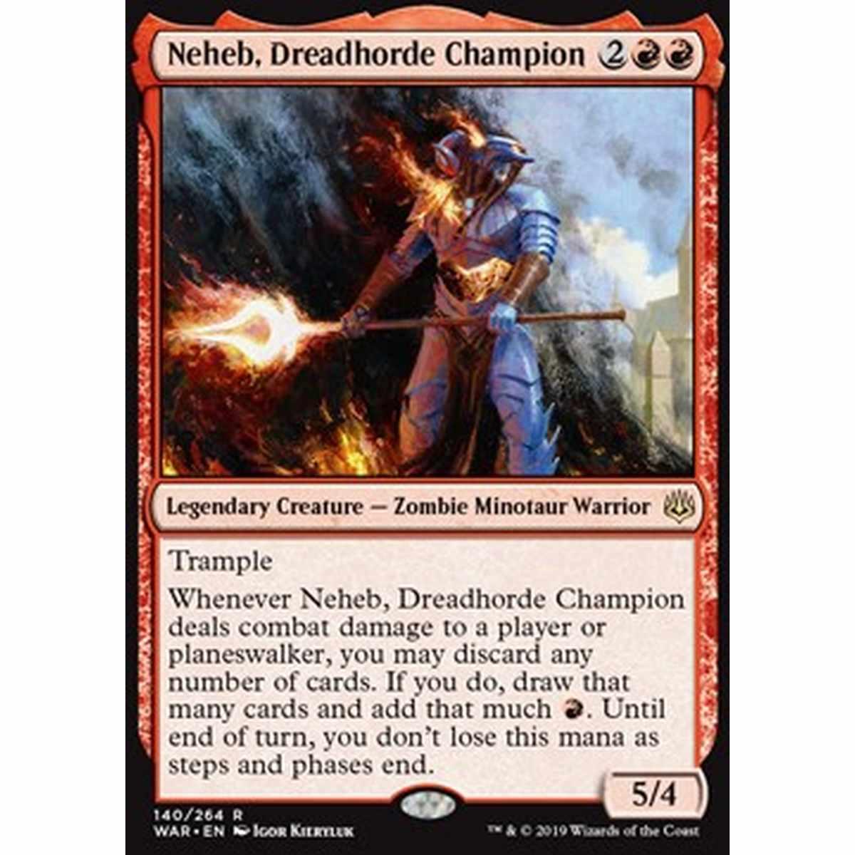 Neheb, Dreadhorde Champion - Neheb, Campione dell'Orda Atroce - [WAR] [NM]