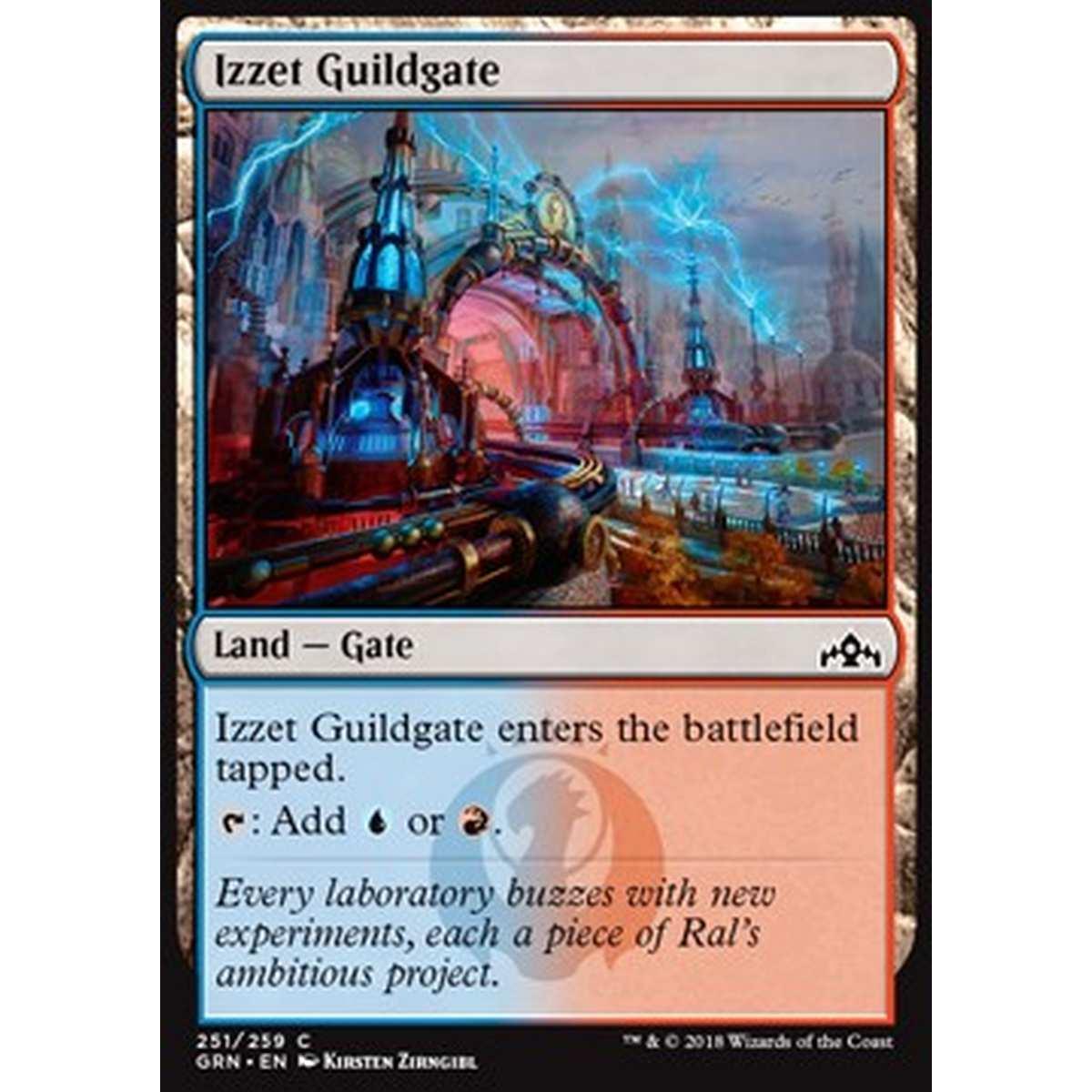 Izzet Guildgate (V.1) - Cancello della Gilda Izzet (V.1) - [GRN] [NM] [Foil]