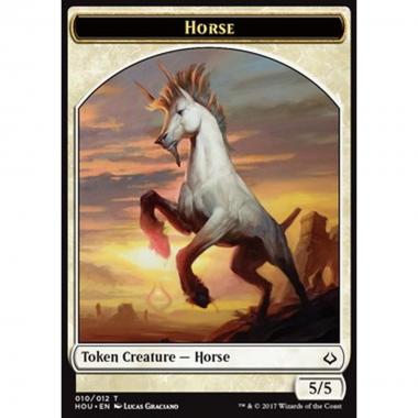 Horse Token (White 5/5) - Horse Token (White 5/5) - [HOU] [NM]