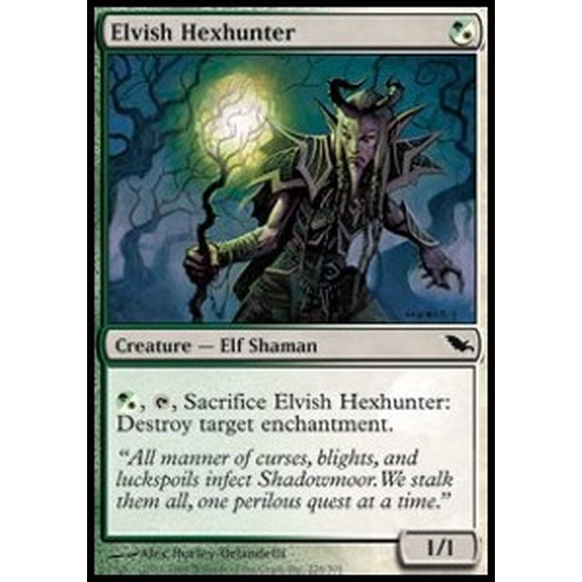 Elvish Hexhunter - Elfo Cacciamaledizioni - [SHM] [EX] [Foil]