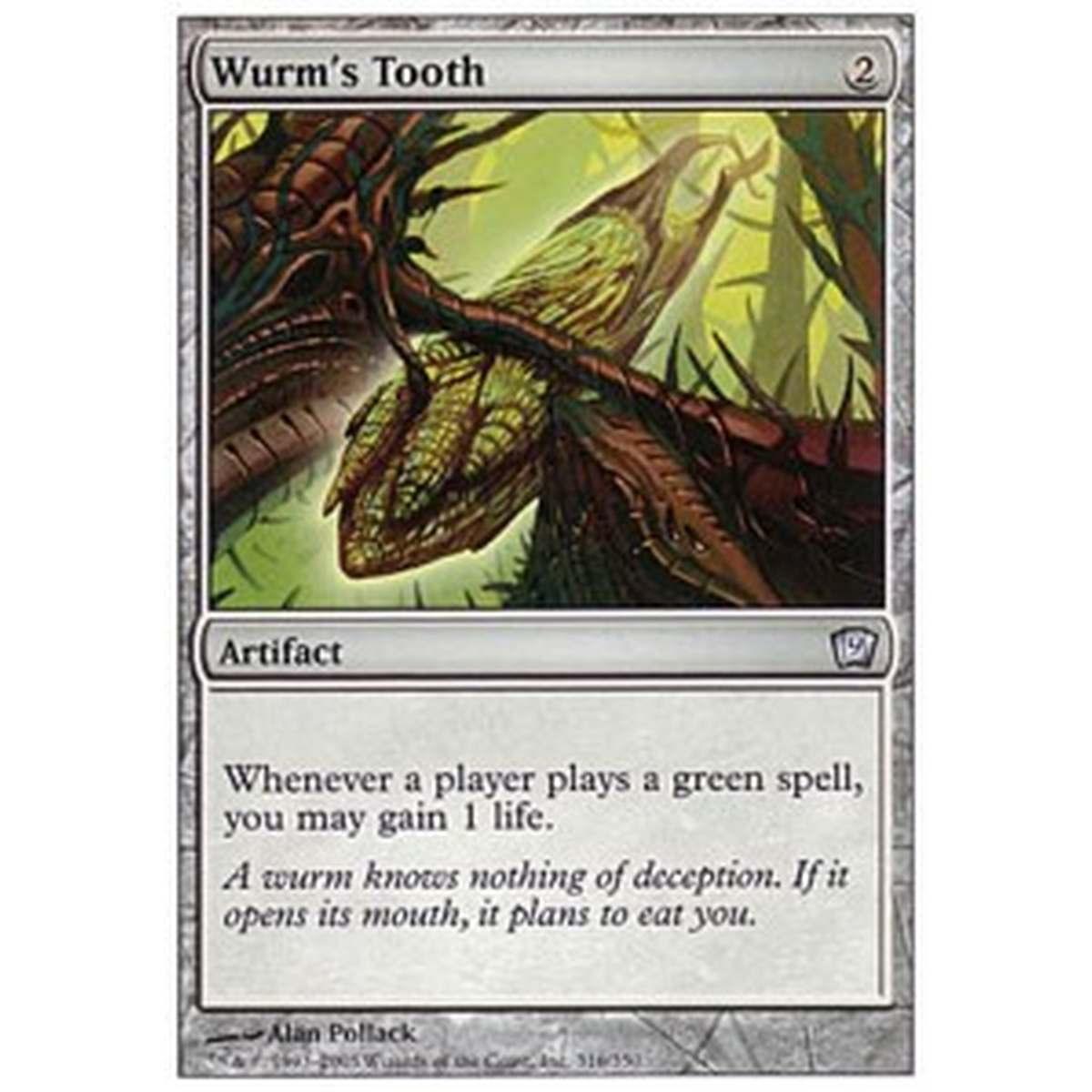 Wurm's Tooth - Dente del Wurm - [9ED] [EX] [Foil]