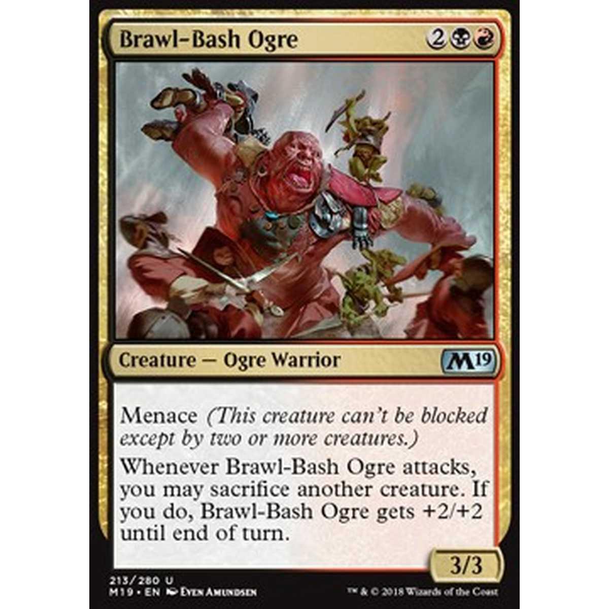 Brawl-Bash Ogre - Ogre Rissazzuffa - [M19] [NM] [Foil]