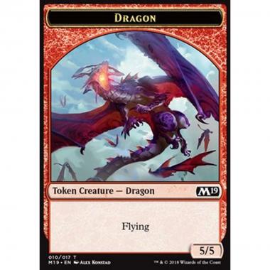 Dragon Token (Red 5/5) - Dragon Token (Red 5/5) - [M19] [NM]