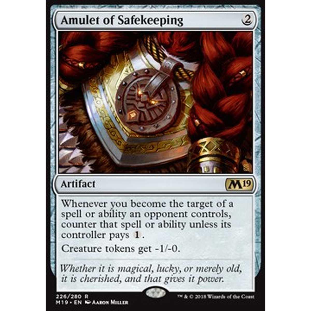 Amulet of Safekeeping - Amuleto della Salvaguardia - [M19] [NM]