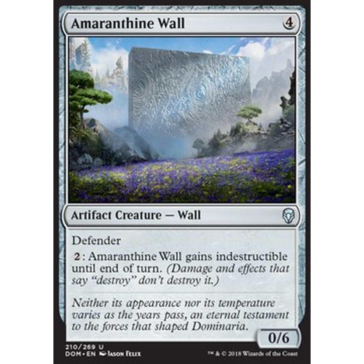Amaranthine Wall - Muro Immutabile - [DOM] [NM] [Foil]