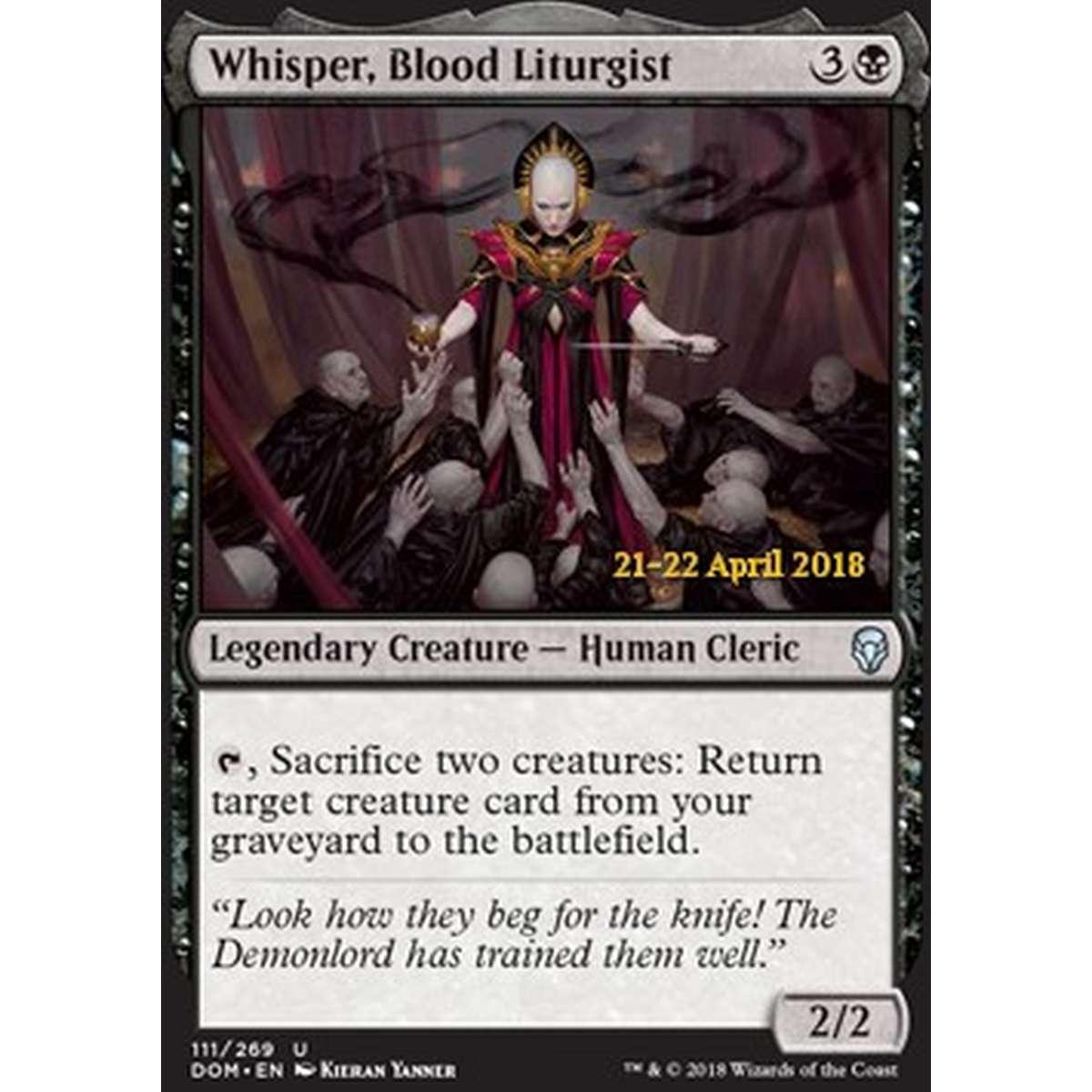 Whisper, Blood Liturgist - Sussurro, Liturgista Sanguigna - [PDOM] [NM] [Foil]