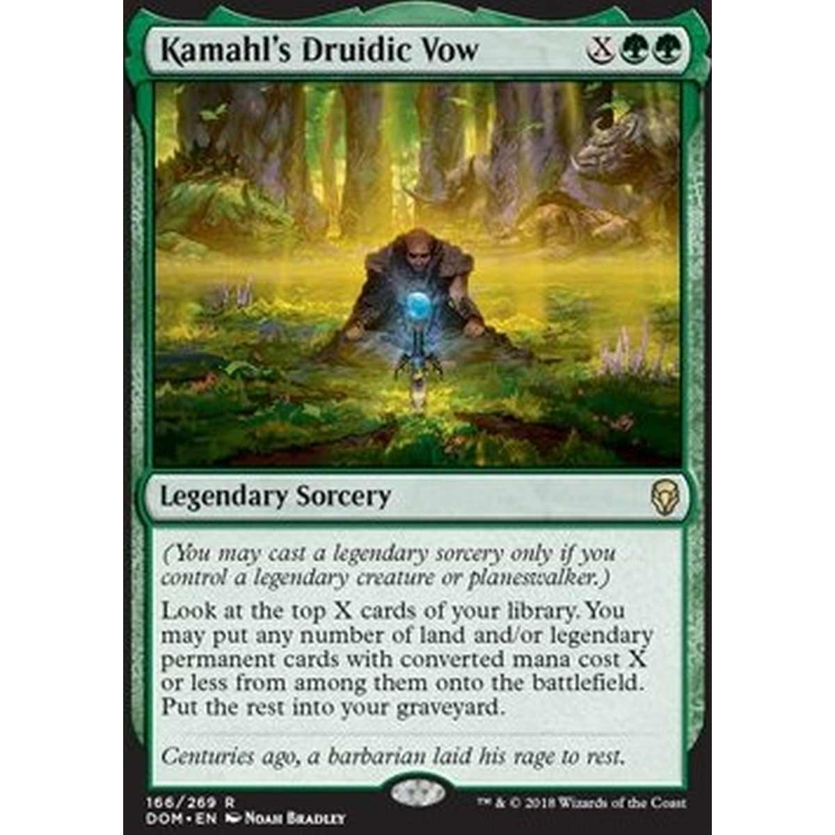 Kamahl's Druidic Vow - Giuramento Druidico di Kamahl - [DOM] [NM]