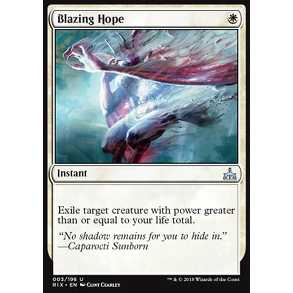 Blazing Hope - Speranza Accecante - [RIX] [NM] [Foil]