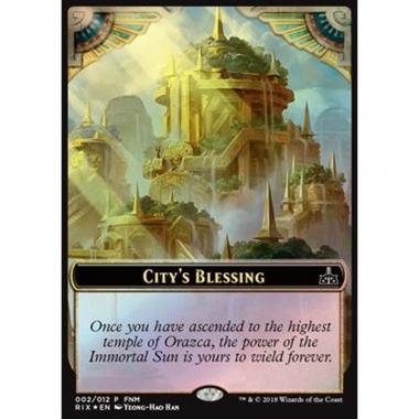City's Blessing Token / Elemental Token (R 0/1) - City's Blessing Token / Elemental Token (R 0/1) - [FNM] [NM] [Foil]