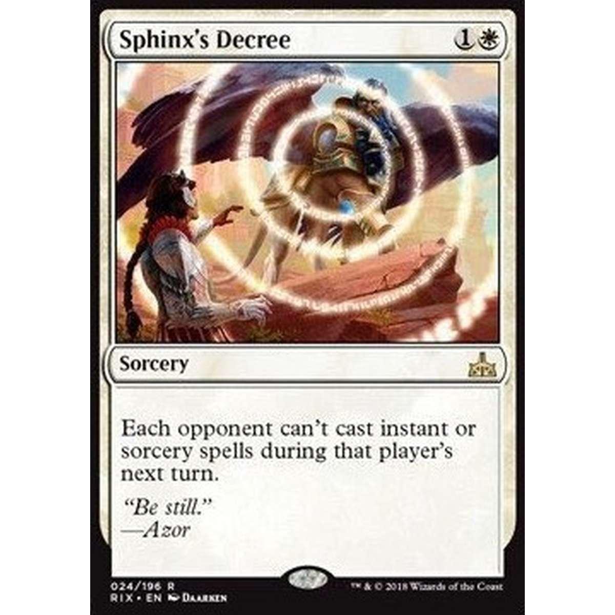 Sphinx's Decree - Decreto della Sfinge - [RIX] [NM]