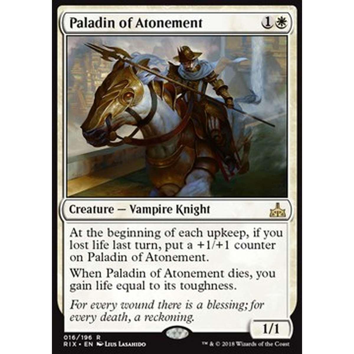 Paladin of Atonement - Paladino dell'Espiazione - [RIX] [NM]
