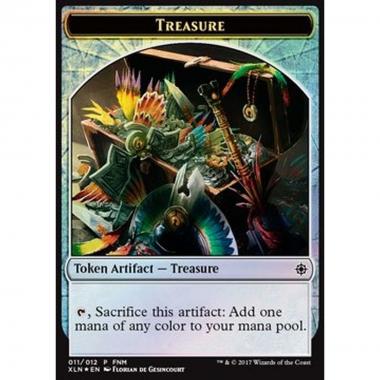 Treasure Token / Dinosaur Token (G 3/3) - Treasure Token / Dinosaur Token (G 3/3) - [FNM] [NM] [Foil]