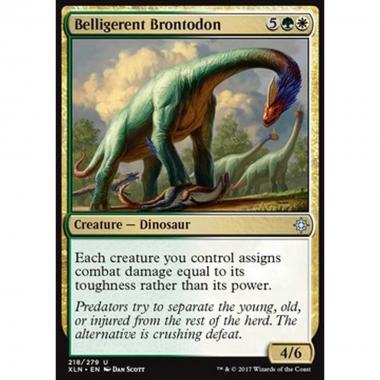 Belligerent Brontodon - Brontodonte Bellicoso - [XLN] [NM] [Foil]