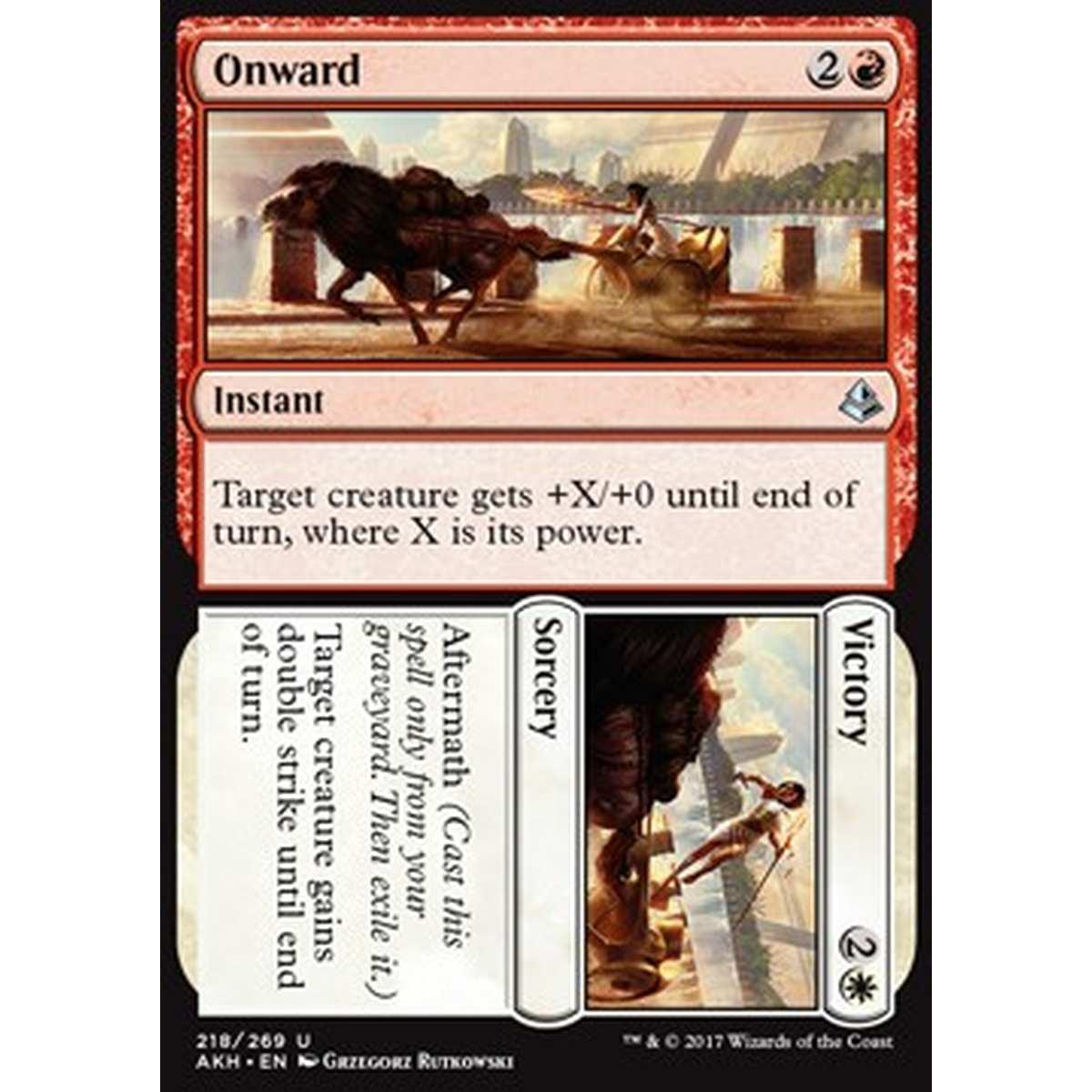 Onward // Victory - Condurre // Vittoria - [AKH] [NM] [Foil]