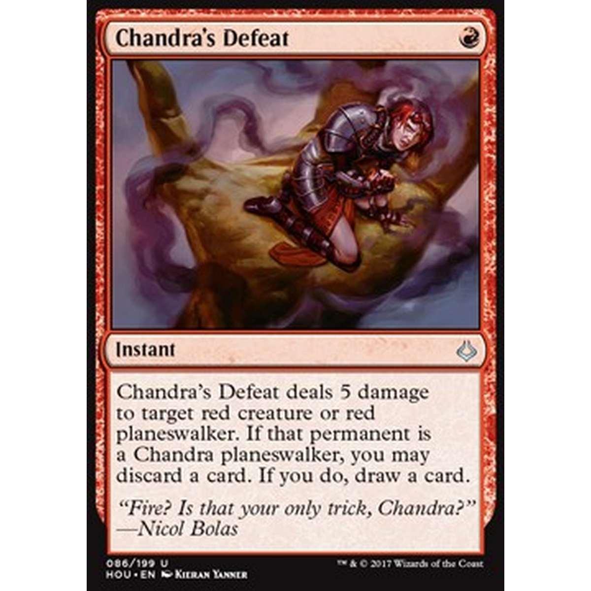 Chandra's Defeat - Sconfitta di Chandra - [HOU] [NM] [Foil]