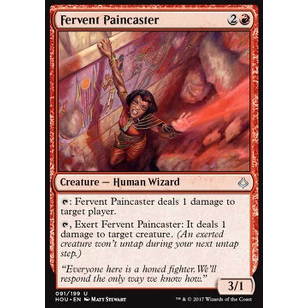Fervent Paincaster - Scagliadolore Fervente - [HOU] [NM] [Foil]