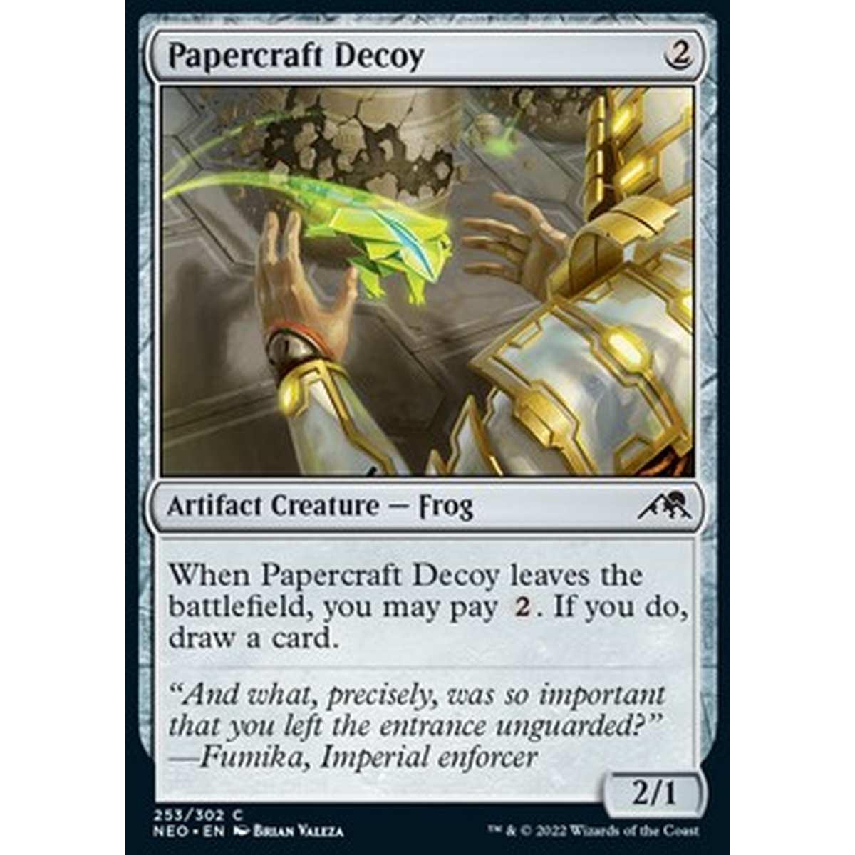 Papercraft Decoy - Origami Esca - [NEO] [NM]