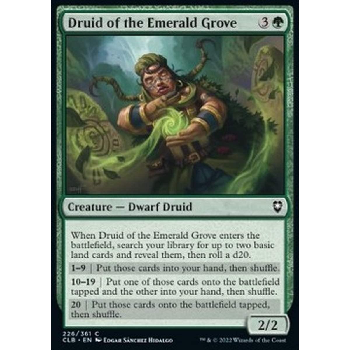 Druid of the Emerald Grove - Druida del Boschetto di Smeraldo - [CLB] [NM]