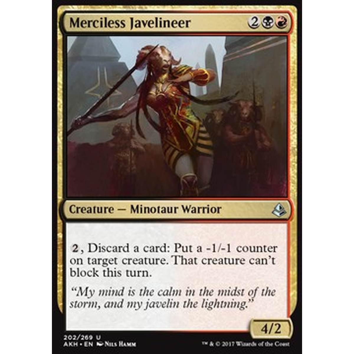 Merciless Javelineer - Giavellottiera Spietata - [AKH] [NM] [Foil]