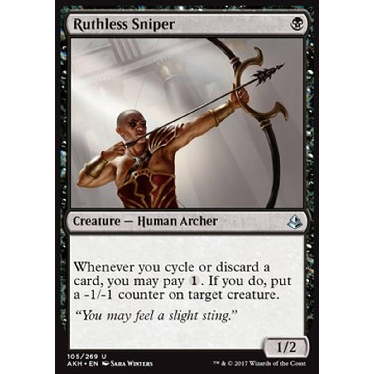 Ruthless Sniper - Ruthless Sniper - [AKH] [NM] [Foil]