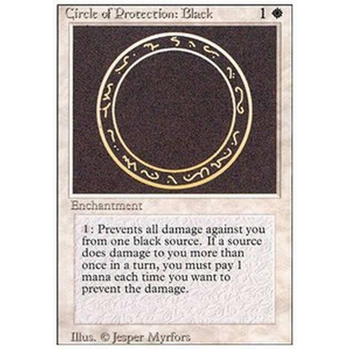 Circle of Protection: Black - Circle of Protection: Black - [3ED] [GD]