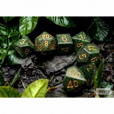 Set 7 DADI Chessex Speckled Golden Recon 25335