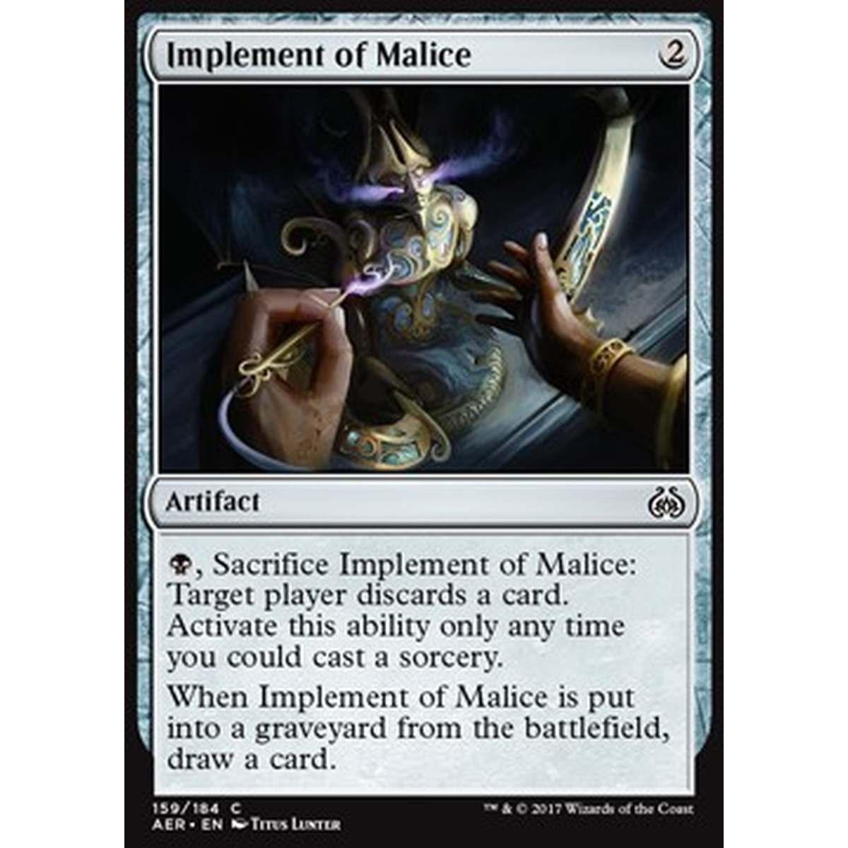Implement of Malice - Strumento di Malvagit  - [AER] [NM] [Foil]