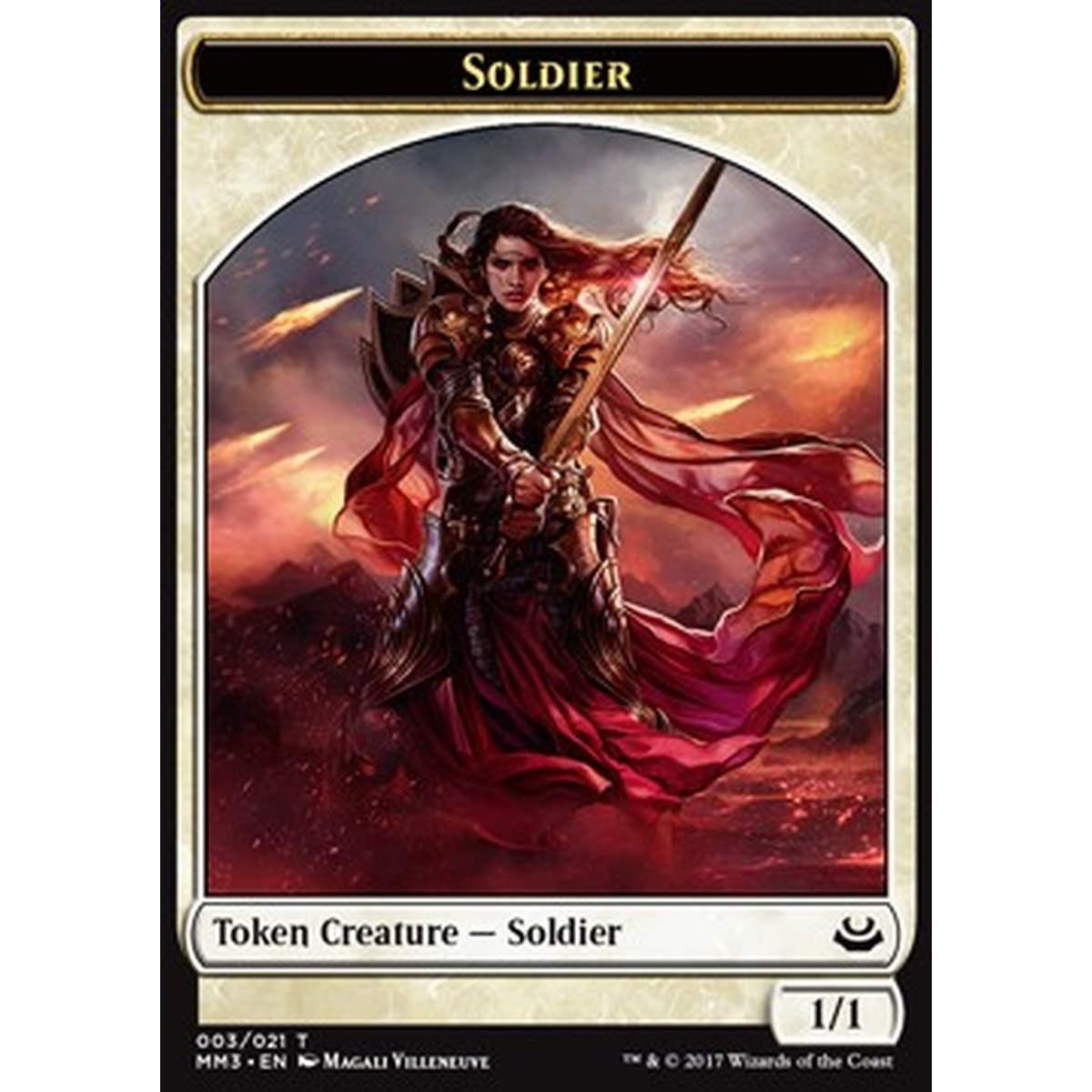 Soldier Token (White 1/1) - Soldier Token (White 1/1) - [MM3] [NM]